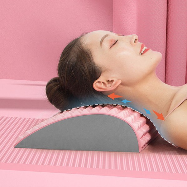 1 Stk Nakke- og rygbåre Smertetræthedslindring Akupunktstimulering Pink one size