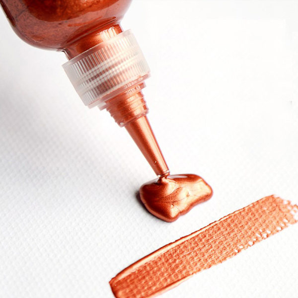 60ml guldfärg Metallisk akrylfärg vattentät inte blekt DIY Copper 60ml