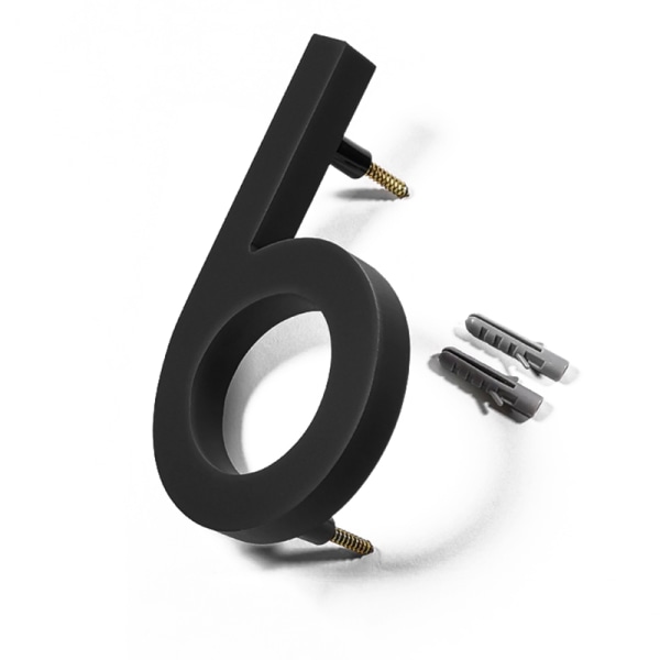 Osoite Big Modern Door Alphabet kelluvat talon numero kirjaimet Black B