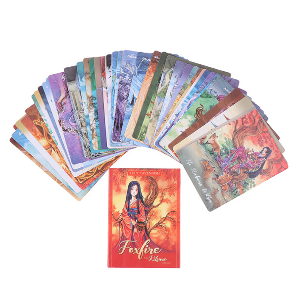 1 Box Foxfire Oracle Cards Tarot Prophecy -ennustuskannen juhla Multicolor one size