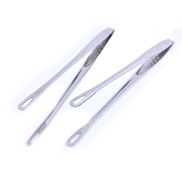 1 stk rustfrit stål tang Style grillklemme Køkken Access Silver onesize