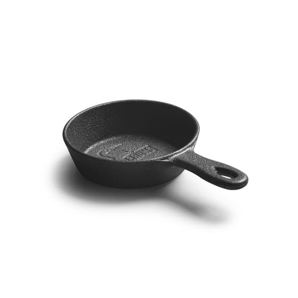 8,5 CM støpejernspanne, non-stick mini-eggestekepanne til kjøkken Black