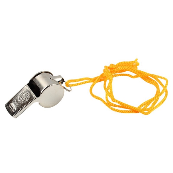 Metal Whistle Referee Sports Rugby Rustfrit stål Whistle Socc silver