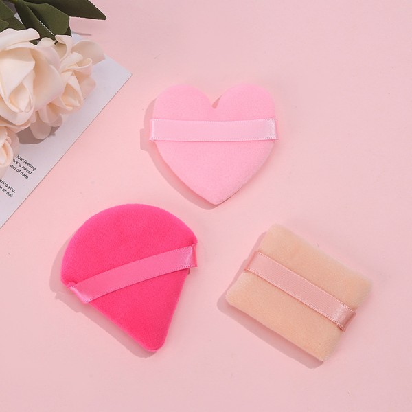 3 kpl Cosmetic Puff Mini Make Up Tool Makeup Cotton Sponge Powd Love onesize