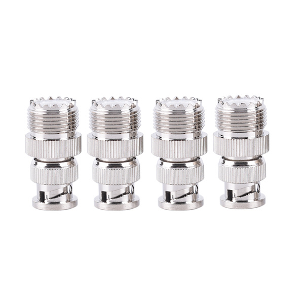 BNC hannplugg til SO239 UHF PL-259 Jack RF hun koaksialadapter Gold