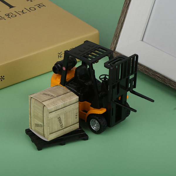 Legerade fordonskonstruktion Gaffeltruck Friktionsleksak Lastpall I Orange one size