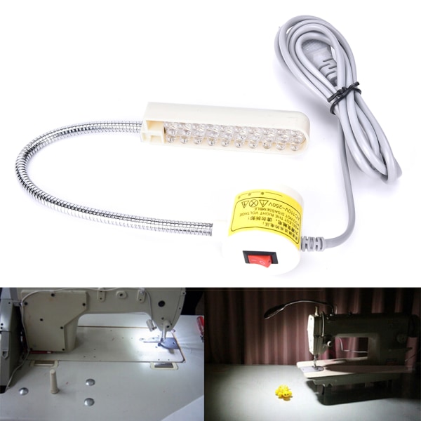 Köp AC 110V-220V 30 LED-lampa Symaskin Magnetisk bas Swi | Fyndiq