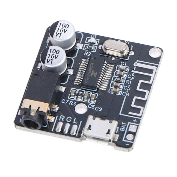 DIY Bluetooth eller Receiver Board Bluetooth 5.0 MP3 Lossless Decod Black One Size