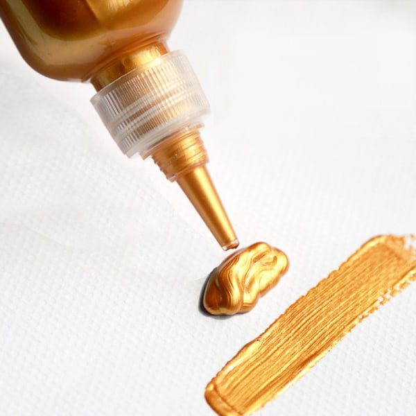60ml guldfärg Metallisk akrylfärg vattentät inte blekt DIY Gold 60ml