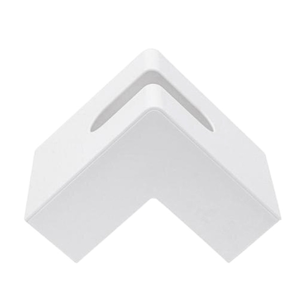 Nordic Right Angle Desktop Case Papper Förvaringsfodral Mjukpapperslåda White ONESIZE
