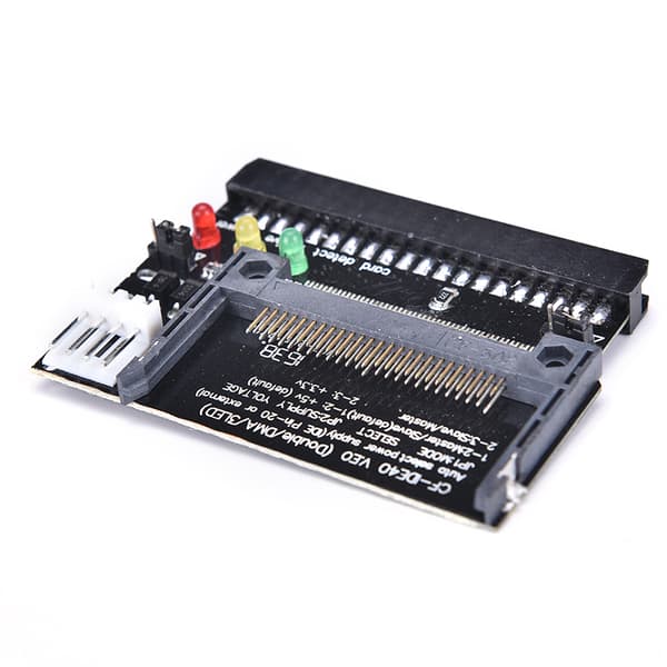 Compact Flash CF til 3,5 kvinnelig 40-pinners IDE-oppstartbar adapter konv Black onesize