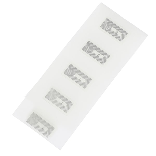 100 st NFC Chip Ntag213 Sticker Wet Inlay 2*1cm 13,56MHz RFID N White 10PCS