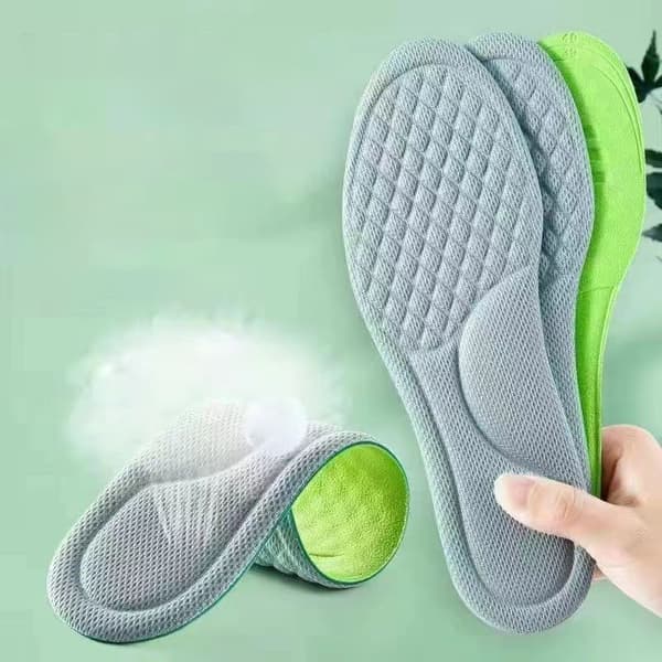 2PCS Mjuka Minneskumssulor Deodorant Svettabsorberande Massage Sp Grey 39-40