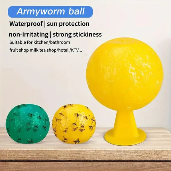 Fruktflugbollar Flugbollsfälla Klibbig Insektsboll Citrus Geting B onesize