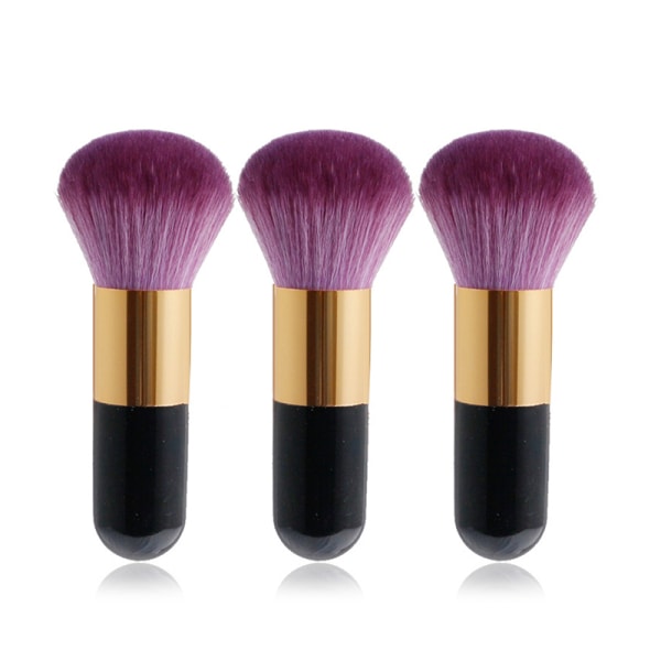 Ammattimainen puuteri kasvojen poskipunasivellin Big Size Foundation Brush Purple one size