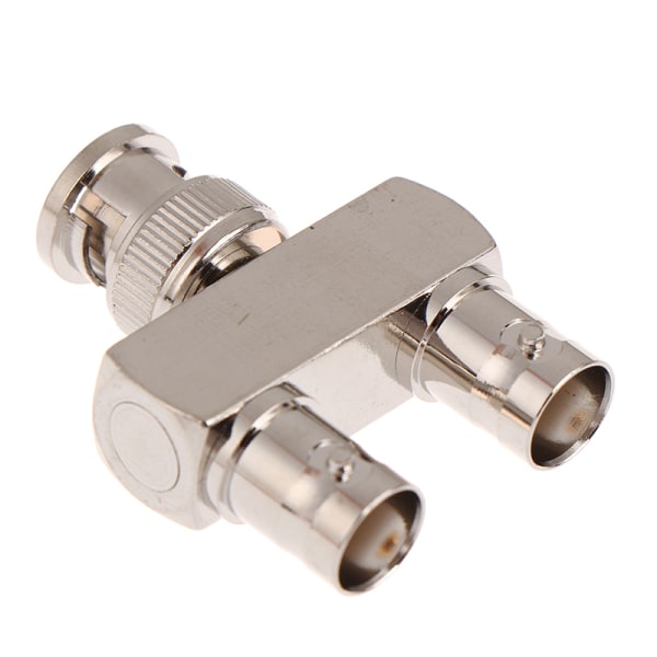 1 stk BNC hanstik til 2X BNC hunstik Y splitter RF adapter one  size