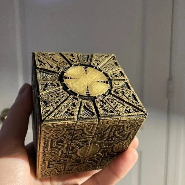 Hellraiser Puzzle Box Moveable Lament Horror Terror Hellraiser Brown 1