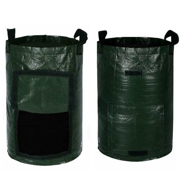 3/5/7/10 Gallon ing Kartoffeldyrkningsposer Vandtæt PE Havegrønt Black 7Gallon(US)