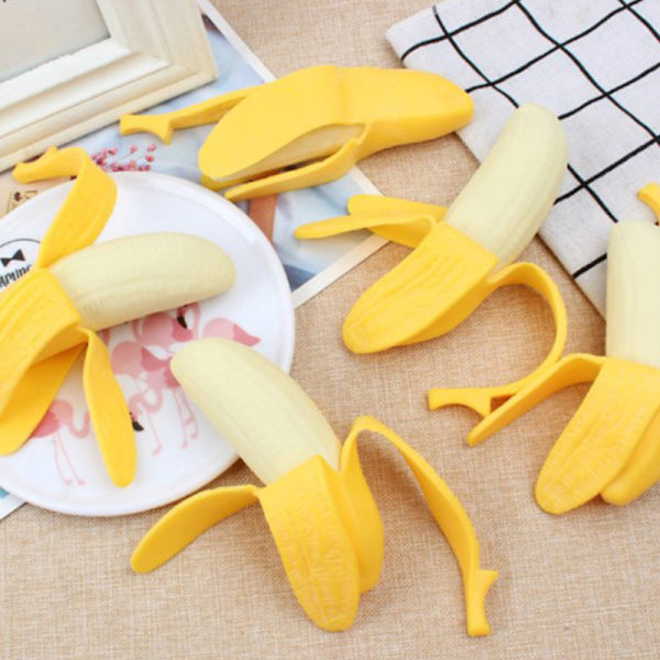 Banan Legetøj Antistress Legetøj Udluftning Spøg Sjovt legetøj Yellow One size