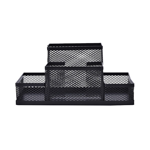 Metal Mesh Hjemmekontor Penn Blyanter Holder Skrivebord Skrivesaker Stora Black one size