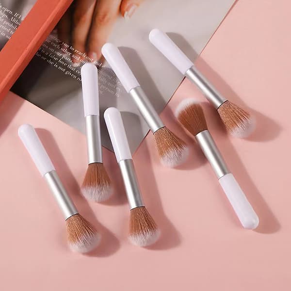 Profesjonell Powder Face Blush Brush Foundation Brush Large Mak White onesize