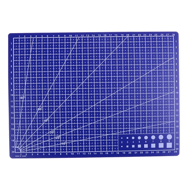 kontorpapir ting mat bord a4 størrelse pad model hobby design Blue onesize