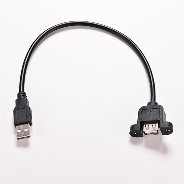 1,64 FT USB 2.0 hann til hun forlengelse panelmontert forlengelse Black 30cm