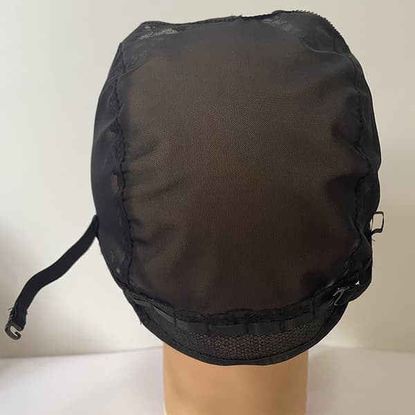 Blondeparyk Cap U Del Cap 56cm Med justerbare stropper Stretch Bla one size