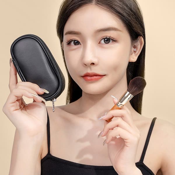 9 stk. bærbart makeupbørstesæt Mini Blush kosmetisk øjenbryn øje 9PcsBrush