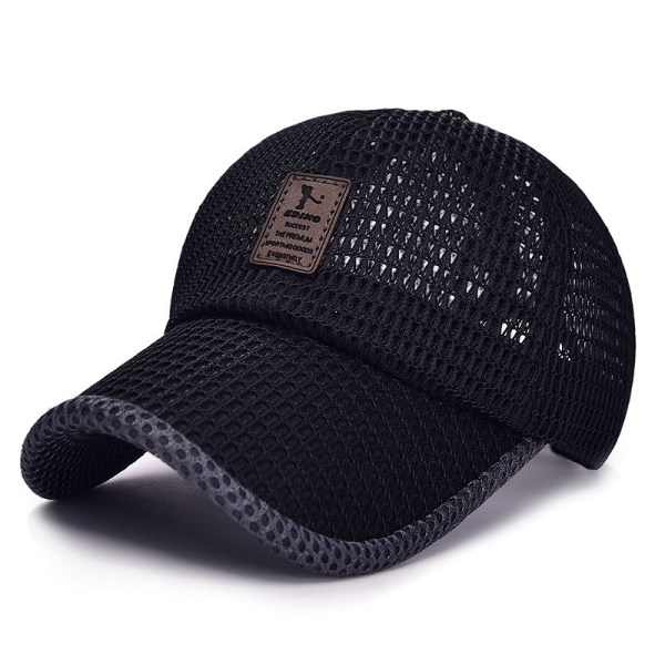 Summer Mesh Baseball Cap For Men Justerbare Pustende Caps Menn Gray onesize