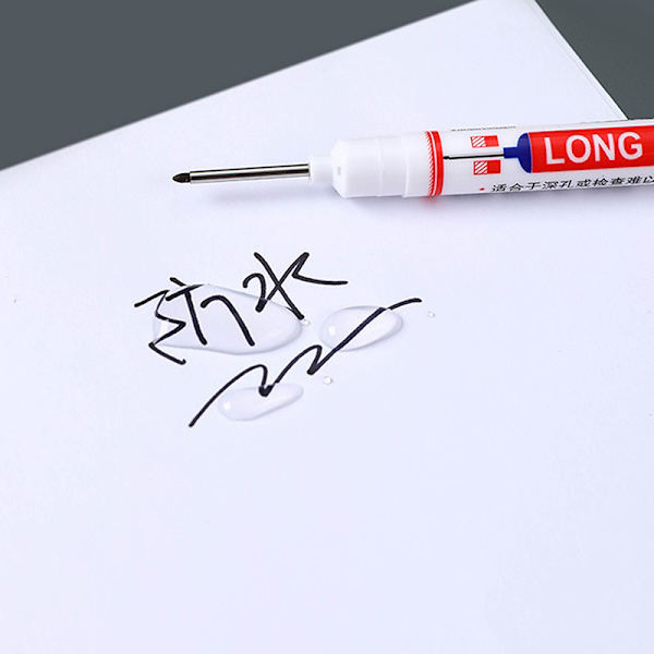 Långt huvud Marker Pennor Badrum Träbearbetning Dekoration Multi-pur red 13.5cm