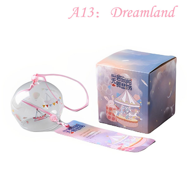Wind Bell Sakura Pattern Tuulikellot Käsintehdyt Lasi Furin Home A13 A13