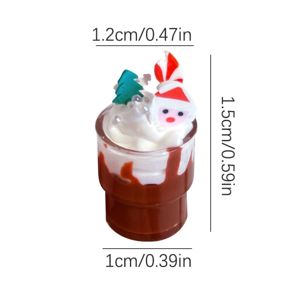 1/12 Dollhouse Choklad Drink Dollhouse Juldekoration A A1 one size