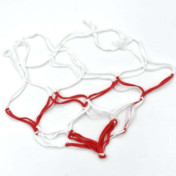 Fodboldnetpose Nylon Boldopbevaring Enkelt Bold Bærbar Red and white