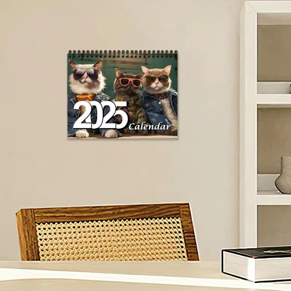 2025 Stilfulde Katte Kalender - Bedårende og Moderne FelinePhot cat