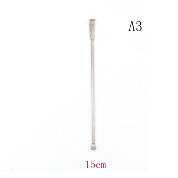 Rostfritt stål Lab Micro Spatel Medicinsked Skopa Spade P 15cm