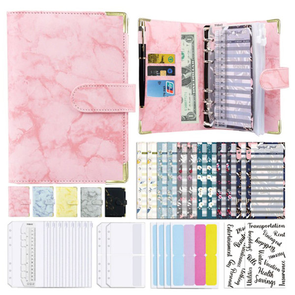 A6 Budget Binder Cash Konvolut Planner System Organizer med Bu Style10 A10