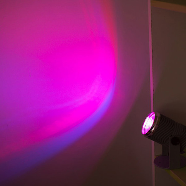 RGBW 1W LED-scenbelysning Spin Pinspot Light Beam Spotlight Pa Pink one size