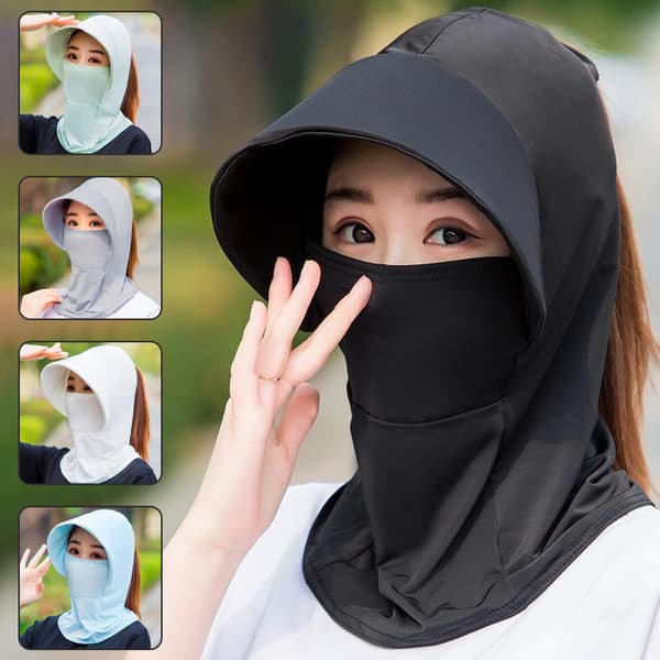 Sommer Is Silke Hatte Til Damer Solhat Med Åndbar Solcreme Black one size