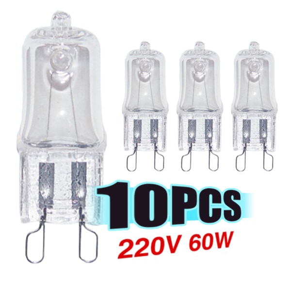 10 st ugnslampa G9 högtemperaturlampa Steamer Light 25 28W one size