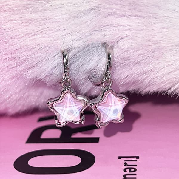 Gotisk e Dream Fairy Moonlight Stone Star Anheng Øredobber OneSize