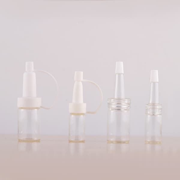 5 st klar/tefärg 13/20 mm vit spets pipettlock ampullserum White 13mm