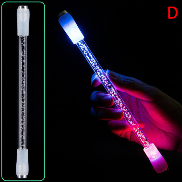 Creative Spinning Pen Roterende LED-leker Antistress Anti-skli Ha Muticolor D