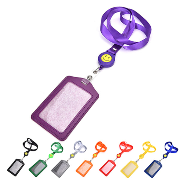 ID-namnkortshållare Badge Infällbar rulle Recoil ID Badge Lany black One Size