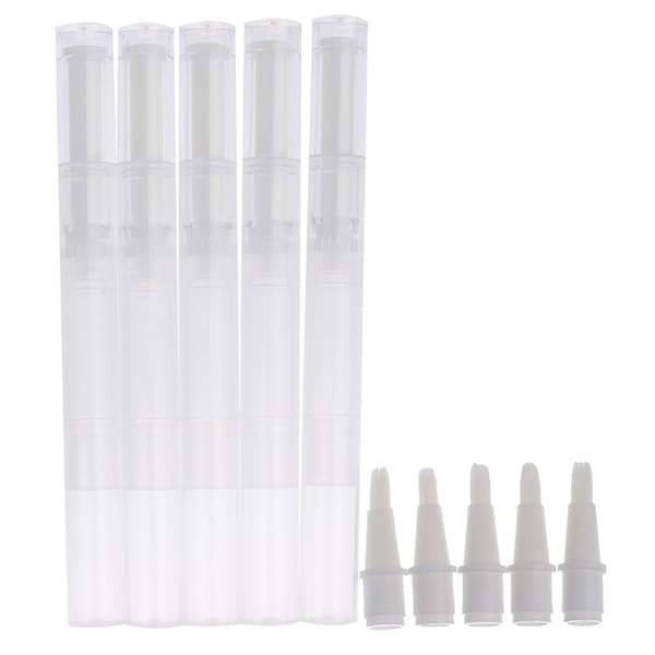 5 stk. 3ML negleolie tom penflaske med børsteapplikator onesize
