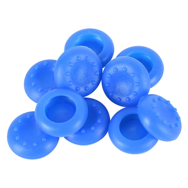 10XAnalog Controller Silikon Cap Cover Tommelpinne Grip For PS Black