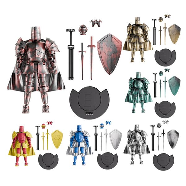 Multi-ed Flytbar Shapeshift Robot Kriger 3D Printet Ridder Mand A1