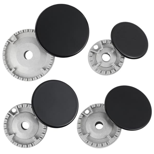 1 sett ovn gasskomfyr brenner flat/konkav brannhette gassbrenner fl 8PCS Concave