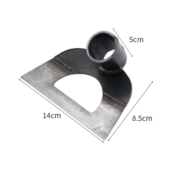 Handheld Hollow Hoe Maatalouden kitkeminen Kuikka Puutarhanhoito Kiinnitys black 14CM