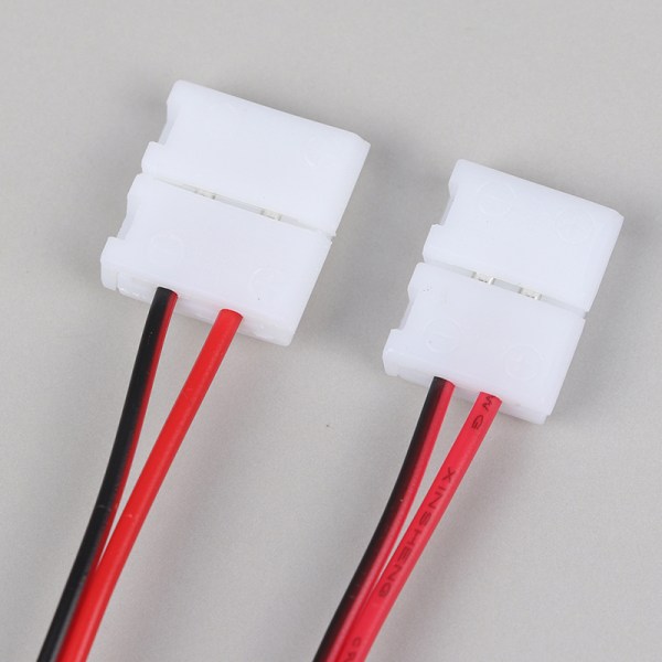 10 Stk 2 Pin Power 8mm 10mm LED Strips Lights Connector Splejs Muticolor 8mm